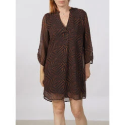 Robe Kary Rayures Bleu Marine Femme - Teddy Smith