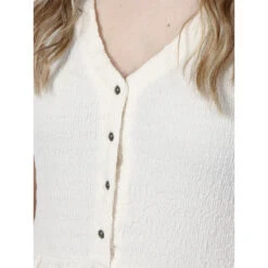 Robe Midi Aria Blanc Ivoire Femme - Deeluxe -ONLY || Vero Moda Soldes Boutique robe midi aria blanc ivoire femme deeluxe 3