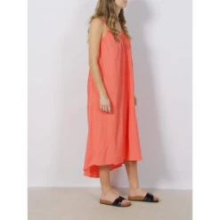 Robe Midi Natali Orange Femme - Vero Moda -ONLY || Vero Moda Soldes Boutique robe midi natali orange femme vero moda 2