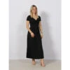Robe Midi Plissée Erynn Noir Femme - Guess -ONLY || Vero Moda Soldes Boutique robe midi plissee erynn noir femme guess