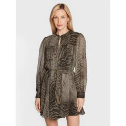 Robe Morgane Forest Tiger Militaire Kaki Femme - Guess