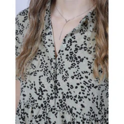 Robe Piper Animal Vert Femme - Jacqueline De Yong 9 Robe Piper Animal Vert Femme - Jacqueline De Yong -ONLY || Vero Moda Soldes Boutique robe piper animal vert femme jacqueline de yong 3