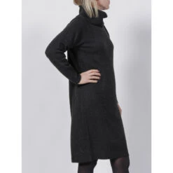 Robe Pull Col Roulé Mila Noir Femme - Deeluxe 8 Robe Pull Col Roulé Mila Noir Femme - Deeluxe -ONLY || Vero Moda Soldes Boutique robe pull col roule mila noir femme deeluxe 2