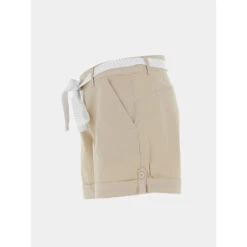 Short Ceinture Olah Beige Femme - Sun Valley -ONLY || Vero Moda Soldes Boutique short ceinture olah beige femme sun valley 2