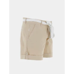 Short Ceinture Olah Beige Femme - Sun Valley -ONLY || Vero Moda Soldes Boutique short ceinture olah beige femme sun valley 3