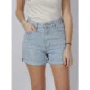 Short En Jean Taille Haute Mom Roller Bleu Femme - Teddy Smith -ONLY || Vero Moda Soldes Boutique short en jean taille haute mom roller bleu femme teddy smith