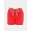 Short Loose Ceinture Rita Rouge Femme - Only -ONLY || Vero Moda Soldes Boutique short loose ceinture rita rouge femme only