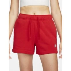Short Nsw Club Fleece Rouge Femme - Nike