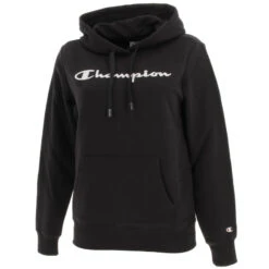 Sweat à Capuche American Class Noir Femme - Champion