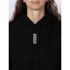 Sweat à Capuche Dephana Cropped Noir Femme - Hugo -ONLY || Vero Moda Soldes Boutique sweat a capuche dephana cropped noir femme hugo 3