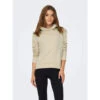 Sweat à Capuche Logo Brodé Shau Chiné Beige Femme - Only -ONLY || Vero Moda Soldes Boutique sweat a capuche logo brode shau chine beige femme only