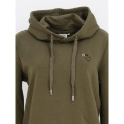 Sweat à Capuche Noomi Kaki Femme - Only -ONLY || Vero Moda Soldes Boutique sweat a capuche noomi kaki femme only 3