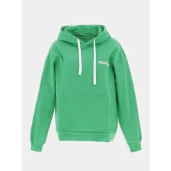 Sweat à Capuche Required Vert Femme - Teddy Smith