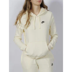 Sweat à Capuche Sportswear Club écru Femme - Nike