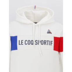 Sweat à Capuche Tricolore Blanc - Le Coq Sportif -ONLY || Vero Moda Soldes Boutique sweat a capuche tricolore blanc le coq sportif 2