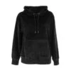 Sweat à Capuche Velours Noir Femme - Teddy Smith -ONLY || Vero Moda Soldes Boutique sweat a capuche velours noir femme teddy smith