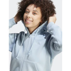 Sweat à Capuche Zippé All Szn Bleu Clair Femme - Adidas -ONLY || Vero Moda Soldes Boutique sweat a capuche zippe all szn bleu clair femme adidas 3