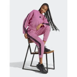 Sweat Fi 3s Coupe Ample Noir Rose Femme - Adidas -ONLY || Vero Moda Soldes Boutique sweat fi 3s coupe ample noir rose femme adidas 2