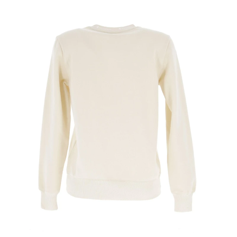 Sweat Logo Col Crewneck Jaune Femme - Champion 4 Sweat Logo Col Crewneck Jaune Femme - Champion – Image 2