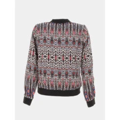 ONLY || Vero Moda Soldes Boutique -ONLY || Vero Moda Soldes Boutique veste bomber legere ponnie noir rouge femme deeluxe 1