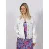Veste En Jean Santa Blanc Femme - Salsa -ONLY || Vero Moda Soldes Boutique veste en jean santa blanc femme salsa
