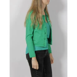 Veste En Jean Wild Soya Vert Femme - Vero Moda -ONLY || Vero Moda Soldes Boutique veste en jean wild soya vert femme vero moda 2