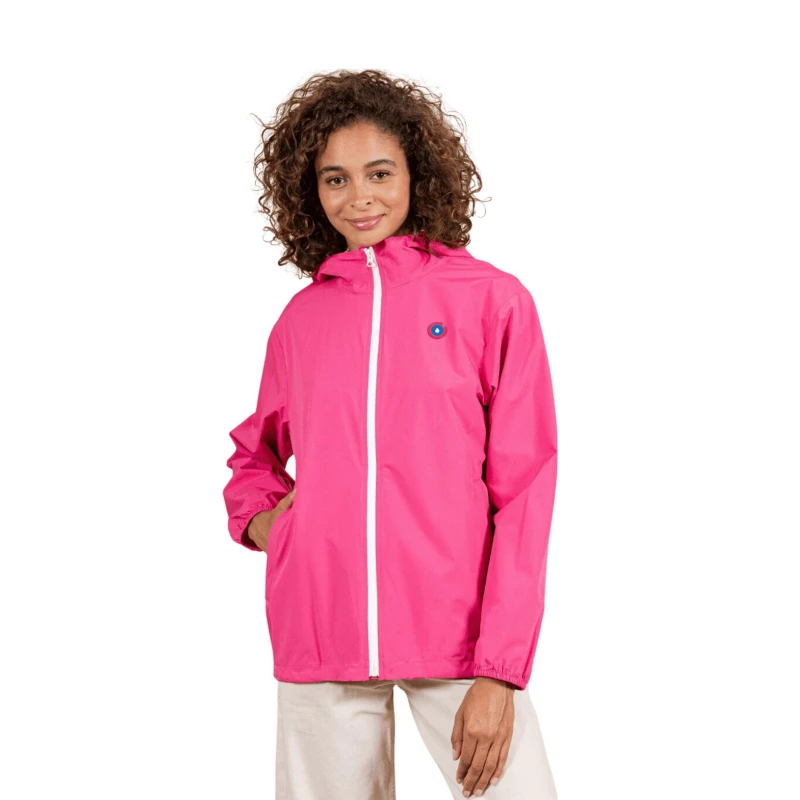 Veste Imperméable Courte Passy Fuschia Rose - Flotte 3 Veste Imperméable Courte Passy Fuschia Rose - Flotte