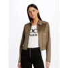 Veste Légère Suédine Crop Laurier Marron Femme - Morgan -ONLY || Vero Moda Soldes Boutique veste legere suedine crop laurier marron femme morgan