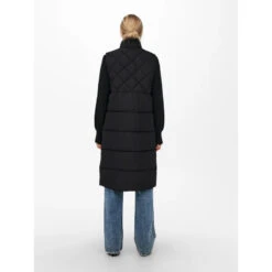 ONLY || Vero Moda Soldes Boutique -ONLY || Vero Moda Soldes Boutique veste longue matelassee stacy quilted noir femme only 1