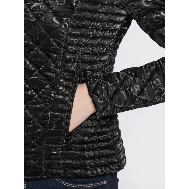 Veste New Vona Logo Noir Femme - Guess 6 Veste New Vona Logo Noir Femme - Guess – Image 4